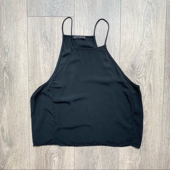 Brandy Melville Black Crop Tank Top One Size - Picture 4 of 10